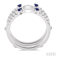 Gemstone & Diamond Insert Ring