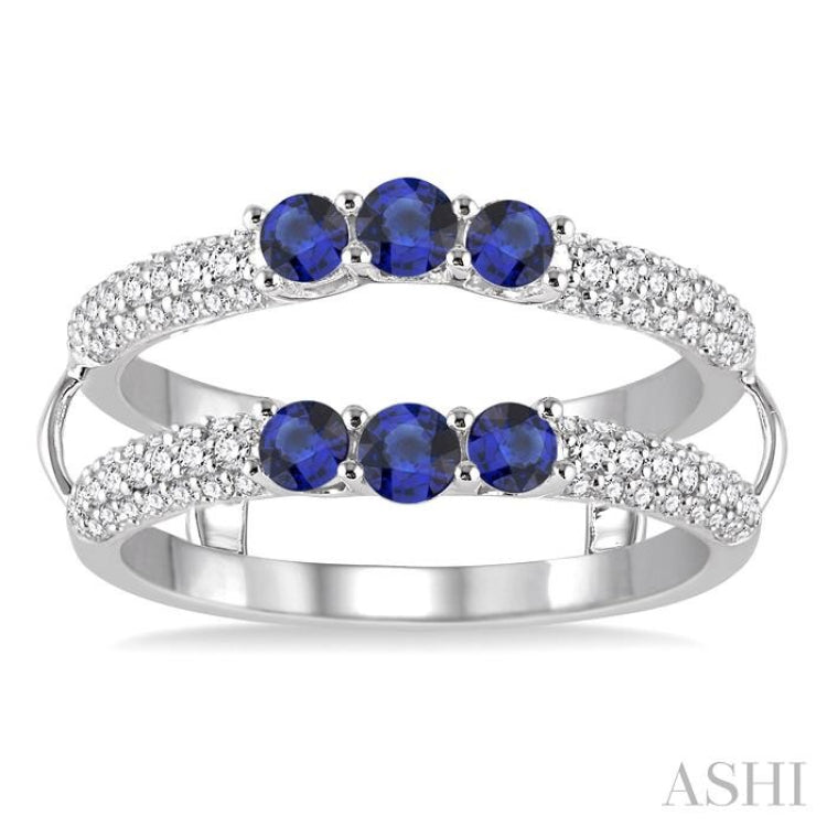 Gemstone & Diamond Insert Ring