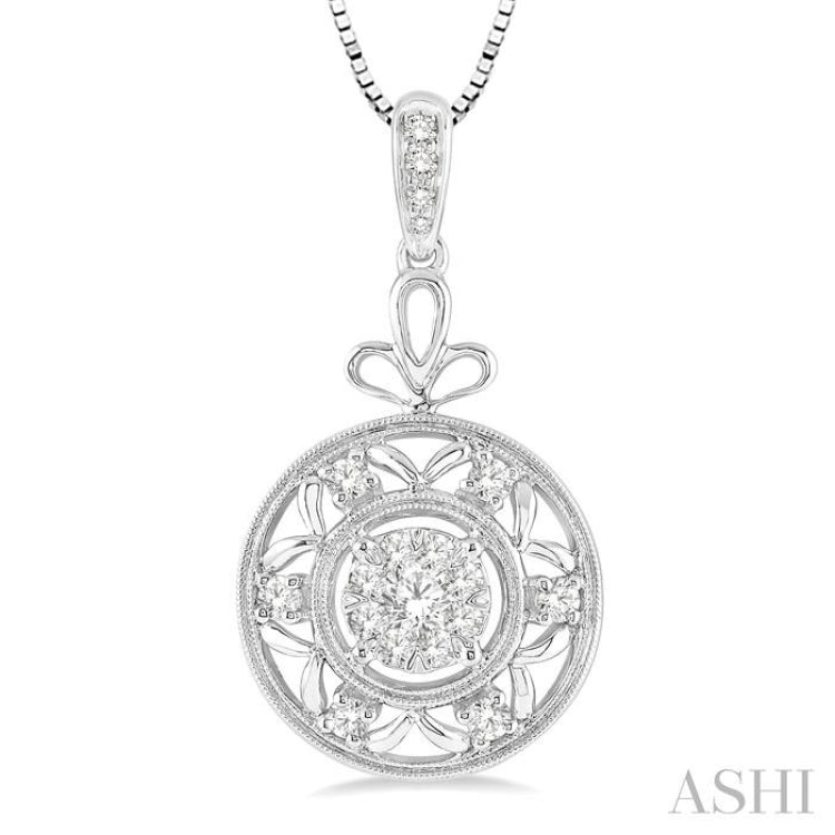 Circle Lovebright Diamond Fashion Pendant