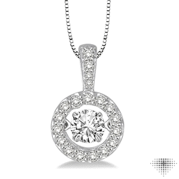 Round Shape Emotion Diamond Pendant