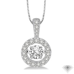 Round Shape Emotion Diamond Pendant