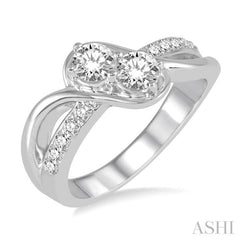 2 Stone Diamond Fashion Ring