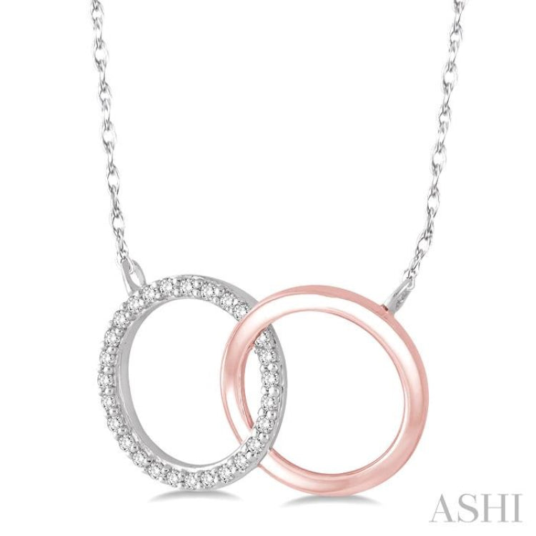 Double Circle Diamond Fashion Pendant