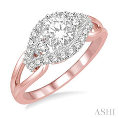 Round Shape Diamond Engagement Ring