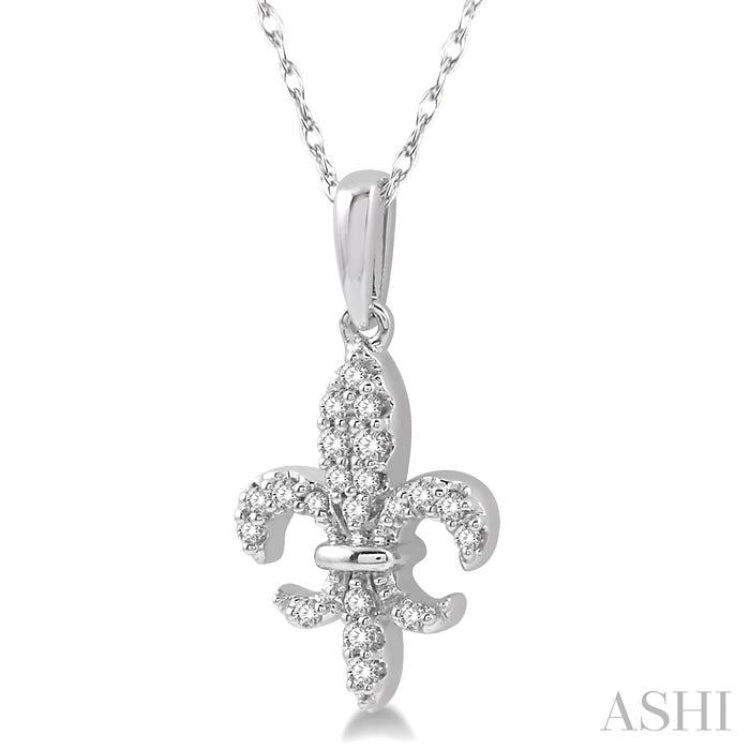 Fleur De Lis Diamond Fashion Pendant