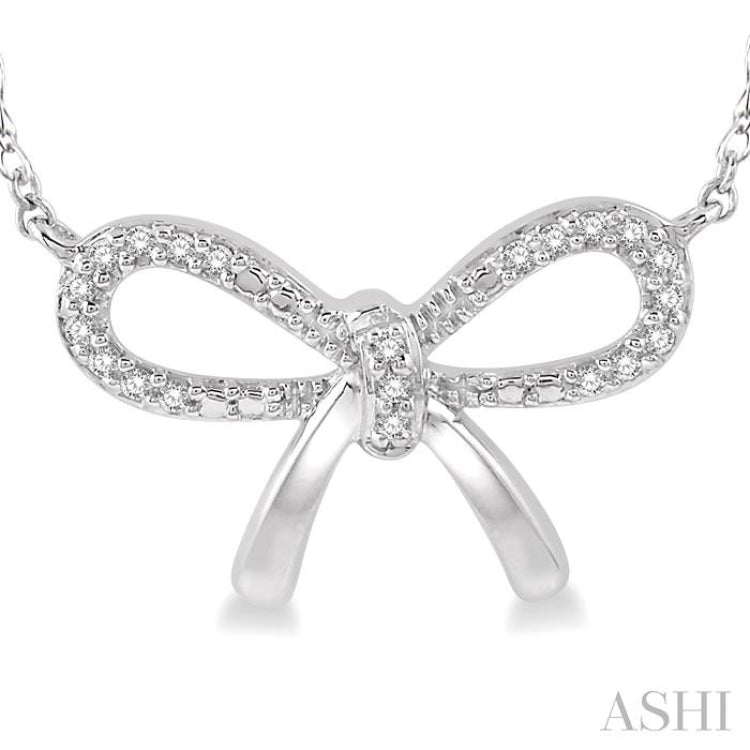 Bow Tie Diamond Fashion Necklace