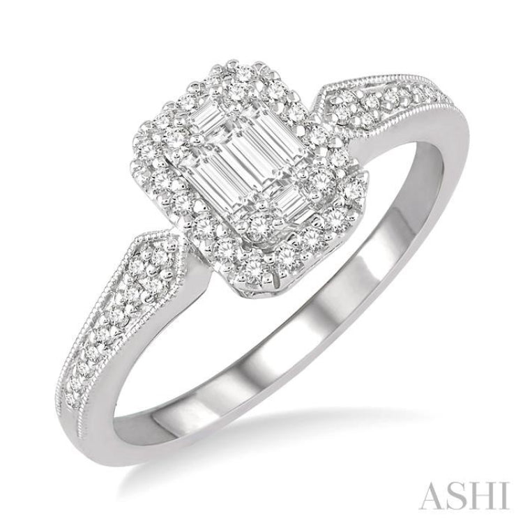 Halo Fusion Diamond Engagement Ring