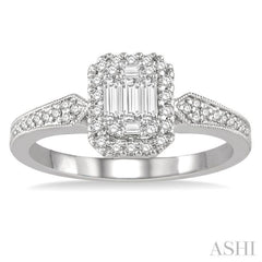 Halo Fusion Diamond Engagement Ring