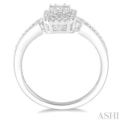 Halo Fusion Diamond Engagement Ring