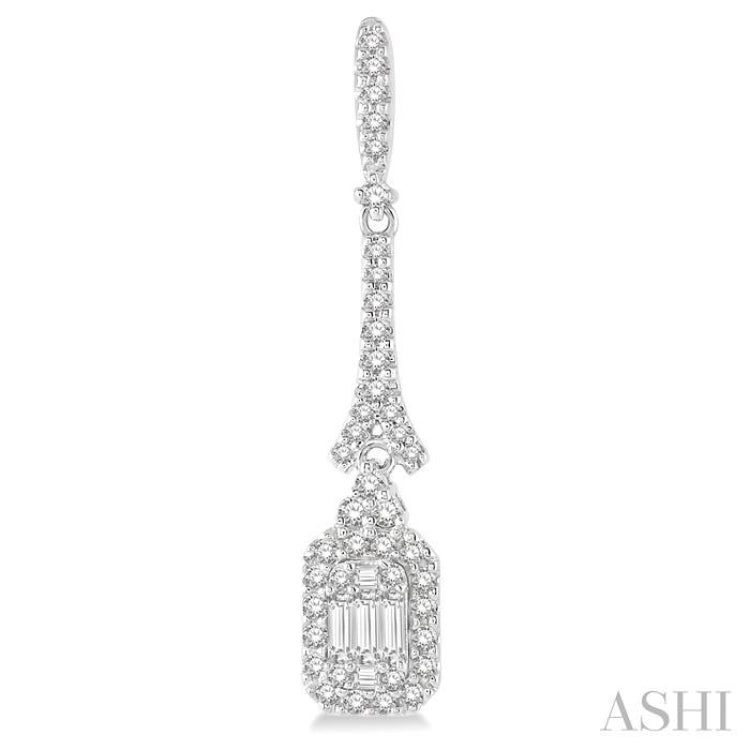 Halo Fusion Diamond Long Earrings