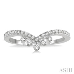 Chevron Diamond Wedding Band
