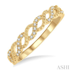 Stackable Bead Diamond Fashion Band