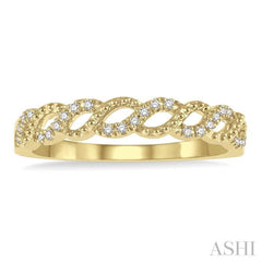 Stackable Bead Diamond Fashion Band