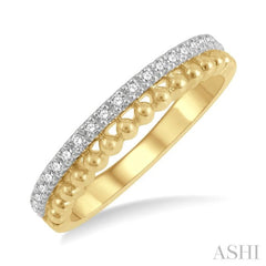 Bead Diamond Wedding Band