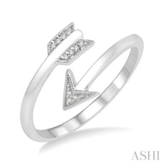 Arrow Diamond Fashion Open Ring