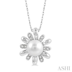 Pearl & Diamond Fashion Pendant