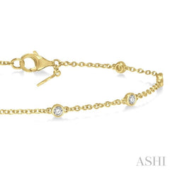 Diamond Station Chain Bracelet