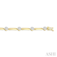 Paper Clip Lovebright Diamond Fashion Bracelet