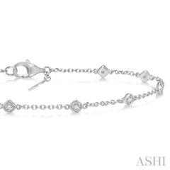 Diamond Station Chain Bracelet