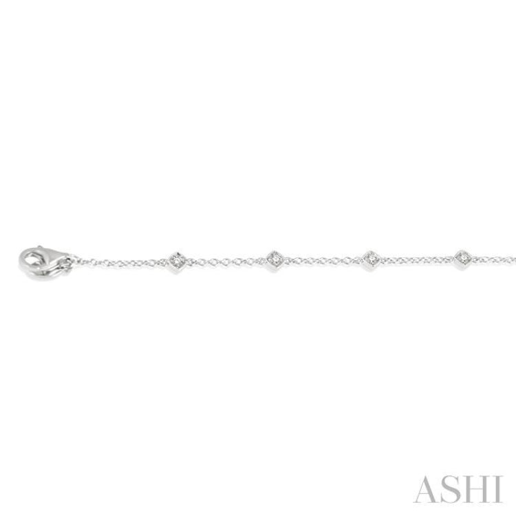 Diamond Station Chain Bracelet