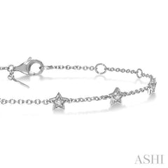 Star Diamond Station Chain Bracelet