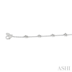 Star Diamond Station Chain Bracelet