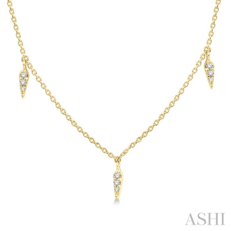 Diamond Icicle Station Necklace