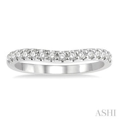 Curved Diamond Wedding Band