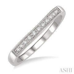 Curved Diamond Wedding Band