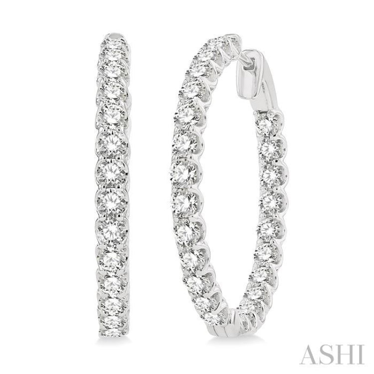 Inside-Out Diamond Hoop Earrings