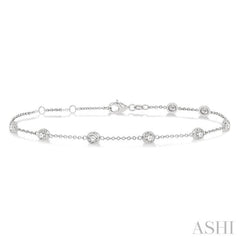 Diamond Station Chain Bracelet