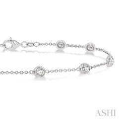 Diamond Station Chain Bracelet