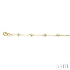 Diamond Station Chain Bracelet