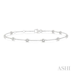 Diamond Station Chain Bracelet