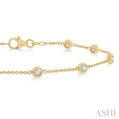 Diamond Station Chain Bracelet