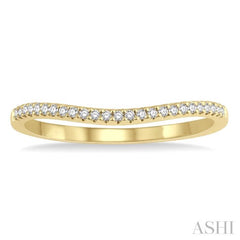 Curved Diamond Wedding Band