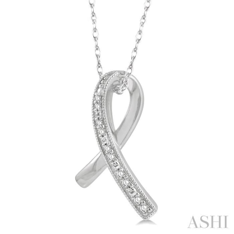 Ribbon Diamond Fashion Pendant