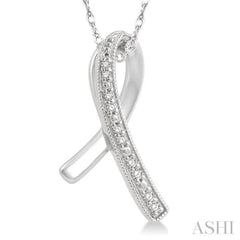 Ribbon Diamond Fashion Pendant