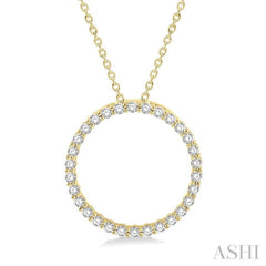 Circle Diamond Pendant