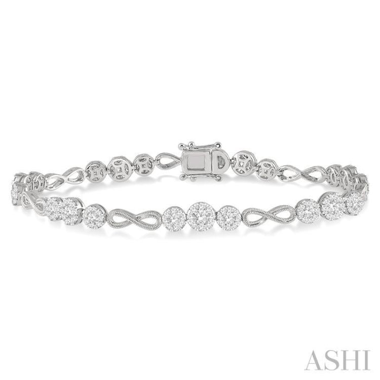 Lovebright Diamond Infinity Link Bracelet