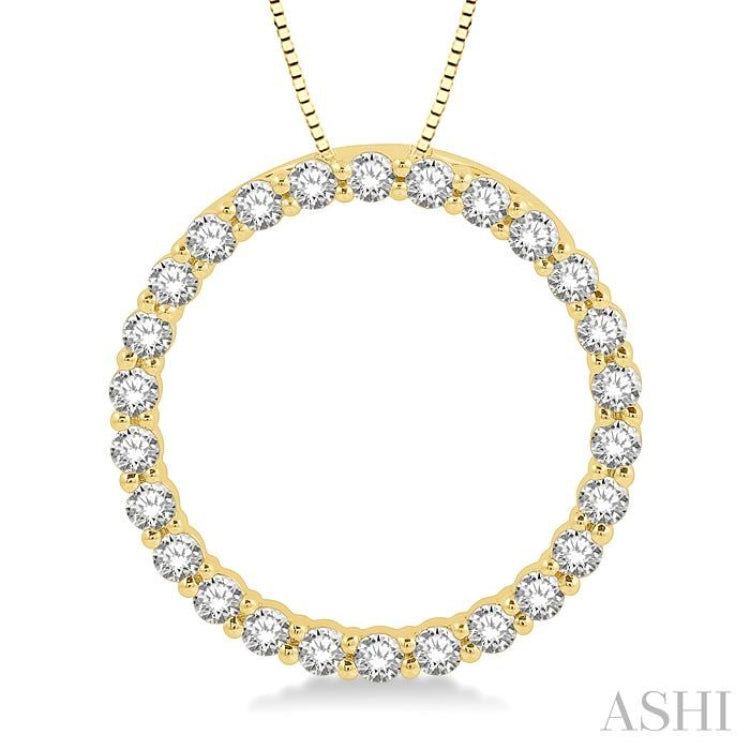 Circle Diamond Pendant