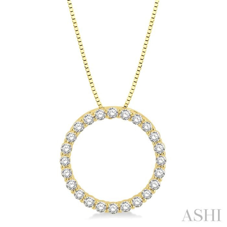 Circle Diamond Pendant