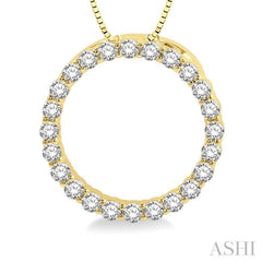 Circle Diamond Pendant