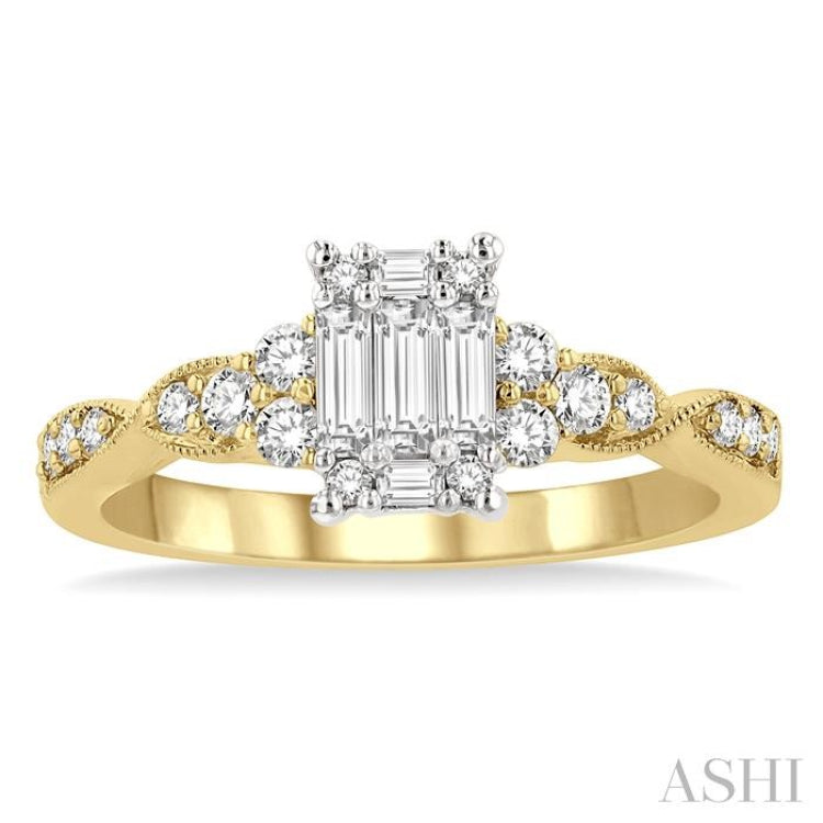 Fusion Diamond Engagement Ring