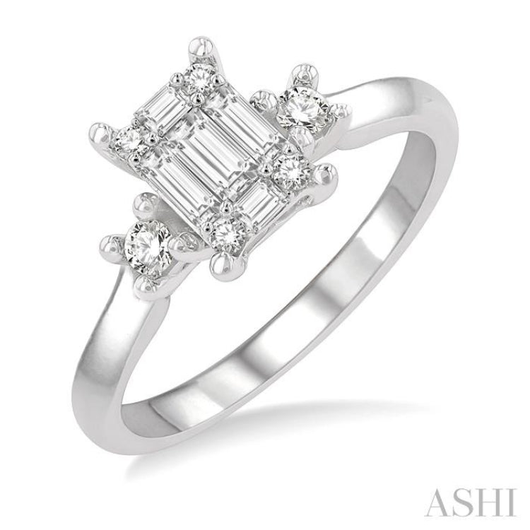 Fusion Diamond Engagement Ring