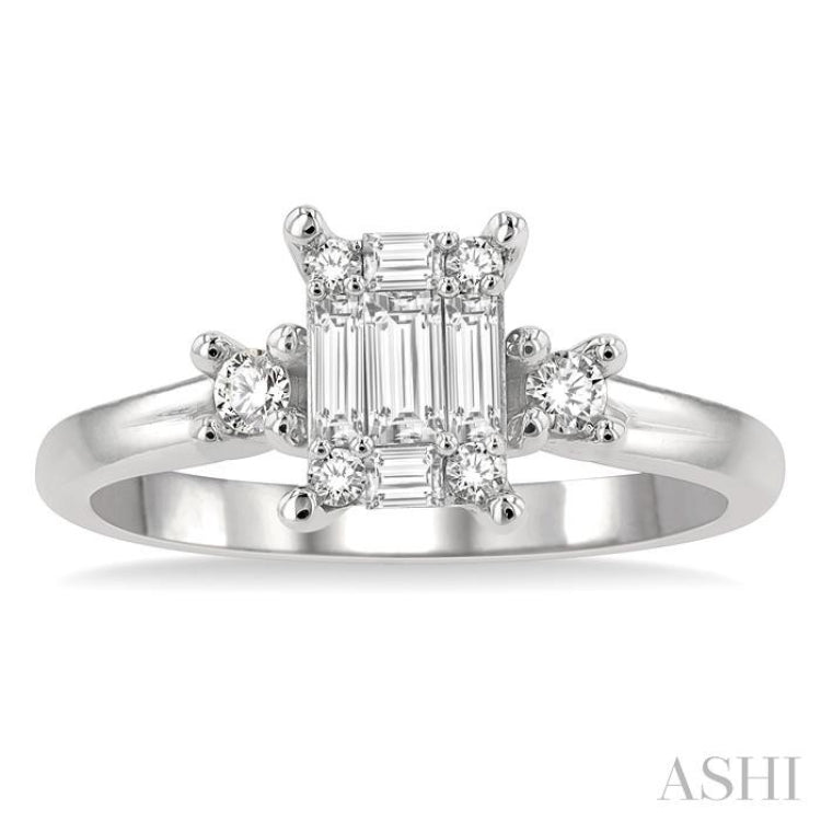 Fusion Diamond Engagement Ring