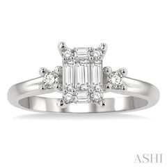 Fusion Diamond Engagement Ring