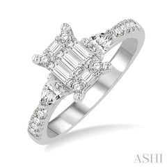 Fusion Diamond Engagement Ring