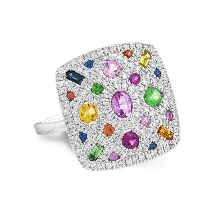 14KT Gold Ladies Diamond Fashion Ring