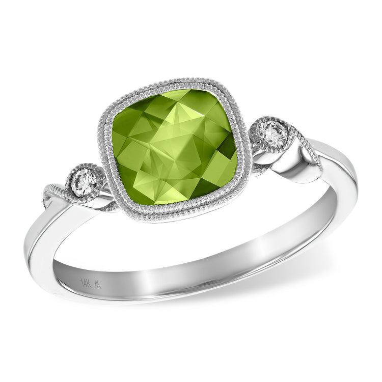 14KT Gold Ladies Peridot Fashion Ring